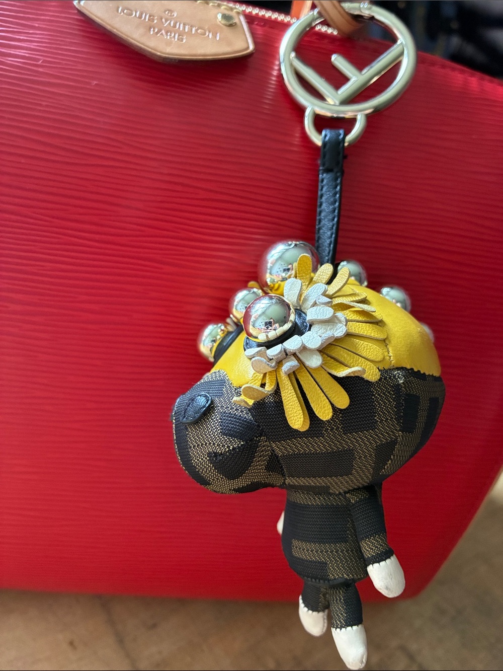 SOLD Fendi Space Monkey Bag Charm F is For Fendi Clasp W/COA! - Picture 3 of 8